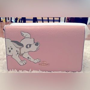 NWT Authentic Coach Disney's 101 Dalmatians Envelope Crossbody